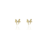 Georgini Sweetheart Cubic Zirconia Bow Earrings Gold Plated IE1157G