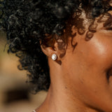 Georgini Opal Glow Blackwattle Created White Opal Earrings Silver IE1184W