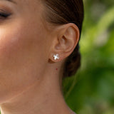 Georgini Sydney Soirée Fairwater Mother of Pearl Earrings Silver IE1187W