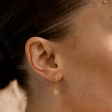 Georgini Sydney Soiree Fairwater Mother of Pearl Drop Earrings Gold Plated IE1188G