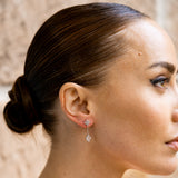 Georgini Sydney Soirée Fairwater Mother of Pearl Drop Earrings Silver IE1188W