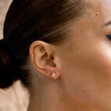 Georgini Sydney Soiree Fairwater Mother of Pearl Stud Earrings Gold Plated IE1187G