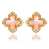 Georgini Sydney Soiree Fairwater Mother of Pearl Stud Earrings Gold Plated IE1187G