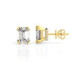 Georgini Elegant Essentials Emerald Cut Cubic Zirconia Earrings Gold Plated IE1211G