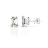 Georgini Elegant Essentials Emerald Cut Cubic Zirconia Earrings Silver IE1211W