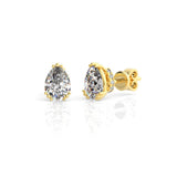 Georgini Elegant Essentials Pear Cut Cubic Zirconia Earrings Gold Plated IE1213G