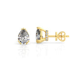 Georgini Elegant Essentials Pear Cut Cubic Zirconia Earrings Gold Plated IE1213G