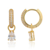 Georgini Wisteria Duo Pear Earrings Gold Plated IE1216G