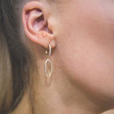 Georgini Aurora Celestial Cubic Zirconia Drop Earrings Gold Plated IE976G