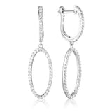 Georgini Aurora Celestial Cubic Zirconia Drop Earrings Silver IE976W