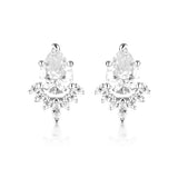 Georgini Iconic Bridal Penelope Cubic Zirconia Tiara Earrings Silver IE981W