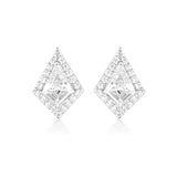 Georgini Rock Star Shield Cubic Zirconia Earrings Silver IE993W