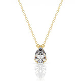 Georgini Elegant Essentials Pear Cut Cubic Zirconia Necklace Gold Plated IP1213G