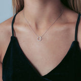 Georgini Ara Cubic Zirconia Necklace Silver IP708W