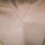 Georgini Aurora Celestial Cubic Zirconia Drop Necklace Gold Plated IP832G