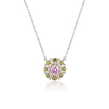 Georgini Summer Sorbet Berry Bloom Necklace Silver IP858MX