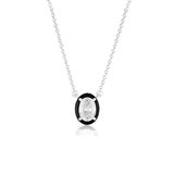 Georgini Reflection Black Enamel Necklace Silver IP874PW