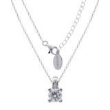 Georgini Red Carpet Venice Cubic Zirconia Necklace Silver IP878W