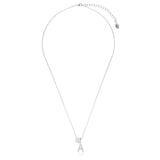 Georgini Luxury Letters 'A' Cubic Zirconia Necklace Silver IP894AW