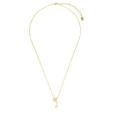Georgini Luxury Letters 'J' Cubic Zirconia Necklace Gold Plated IP894JG