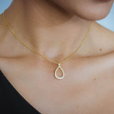 Georgini Goddess Freya Cubic Zirconia Necklace Gold Plated IP901JG