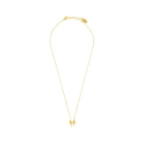Georgini Sweetheart Cubic Zirconia Bow Necklace Gold Plated IP919G