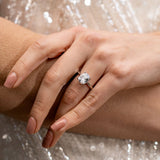 Georgini Sydney Soiree Elaine Cushion Cut Ring Silver IR1190W