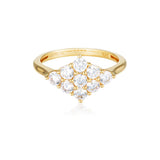 Georgini Rock Star Glam Cubic Zirconia Ring Gold Plated IR492G