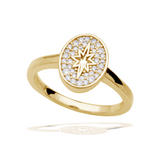 Georgini A Christmas Journey Follow The Star Ring Gold Plated IR516G