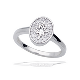 Georgini A Christmas Journey Follow The Star Ring Silver IR516W