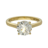 18ct Yellow Gold Laboratory-Grown 2ct Diamond Solitaire Engagement Ring