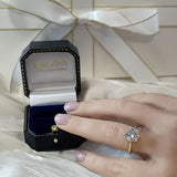 18ct Yellow Gold Laboratory-Grown 3ct Diamond Solitaire Engagement Ring