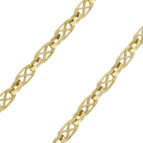 Pre-owned 9ct Yellow Gold 19.5' Fancy Link Chain 23g