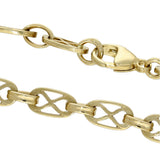 Pre-owned 9ct Yellow Gold 19.5' Fancy Link Chain 23g