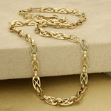 Pre-owned 9ct Yellow Gold 19.5' Fancy Link Chain 23g
