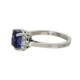 Pre-owned Platinum 2.7ct Certificated Ceylon Sapphire Ring