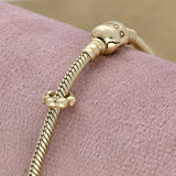 Pre-loved Pandora 14ct Yellow Gold Plain Bubble Spacer Charm