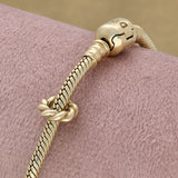 Pre-loved Pandora 14ct Yellow Gold Twist Slim Spacer Charm
