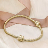 Pre-loved Pandora Retired 14ct Yellow Gold Dots Clip Charm
