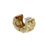 Pre-loved Pandora Retired 14ct Yellow Gold Heart Pattern Clip Charm