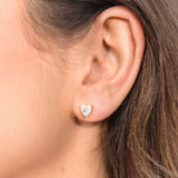 Georgini Sweetheart Cubic Zirconia Earrings Gold Plated IE1159G