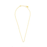 Georgini Sweetheart Cubic Zirconia Heart Chain Necklace Gold Plated IP922G
