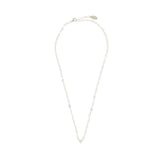 Georgini Sweetheart Pink Cubic Zirconia Heart Chain Necklace Silver IP922PW
