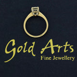 Pre-owned 18ct Yellow Gold 1.20ct Pale Yellow Radiant Diamond Solitaire Ring