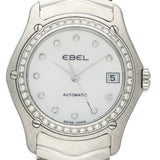 Pre-Owned Ebel Classic Wave MOP Diamond dial and Bezel 9200F2S Watch