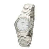 Pre-Owned Ebel Classic Wave MOP Diamond dial and Bezel 9200F2S Watch