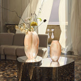 Lalique Alize Vase Medium - Clear With Coral Patina Crystal 10856400