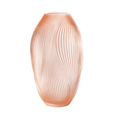 Lalique Alize Vase Medium - Clear With Coral Patina Crystal 10856400