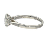 18ct White Gold Laboratory-Grown 1.74ct Oval Diamond East-West Solitaire Ring