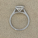 18ct White Gold Laboratory-Grown 1.74ct Oval Diamond East-West Solitaire Ring